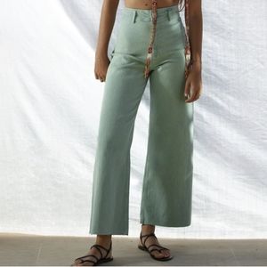 Zara marine straight pants